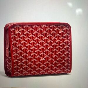 Goyard Red Toiletry Bag